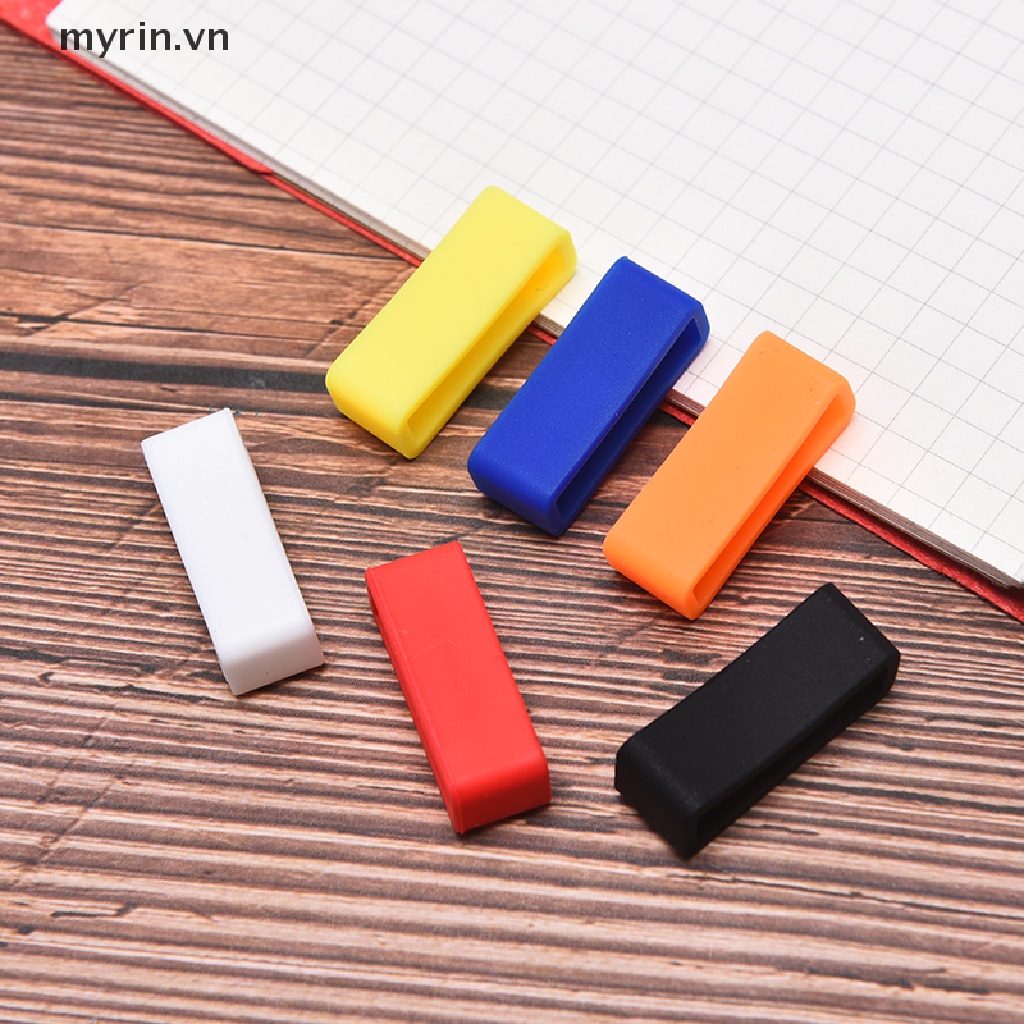 Set 2 Vòng Cao Su Silicon Nhiều Màu Giữ Dây Đồng Hồ Đeo Tay