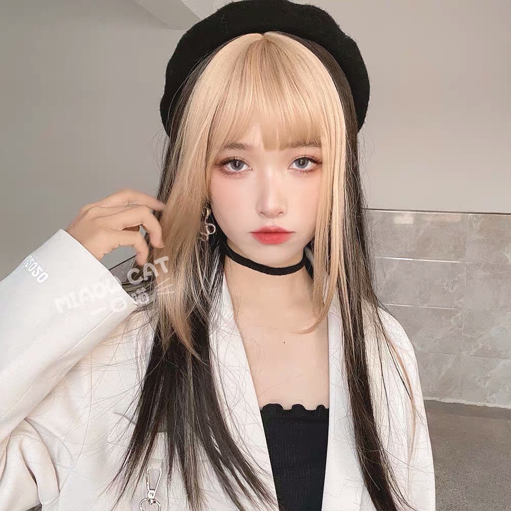 Tóc Giả nữ thần Jennie BlackPink [Lovehairs] Tóc giả cực xinh và trendy - Tóc giả đẹp siêu mượt Mã TG23