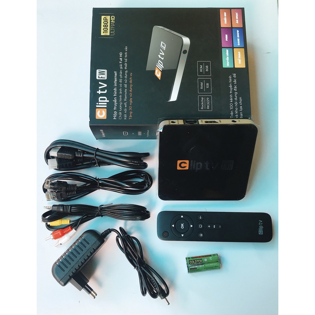 Android TV Box Clip TV - RAM 1GB, ROM 8GB - Xem phim ULTRA HD 4k