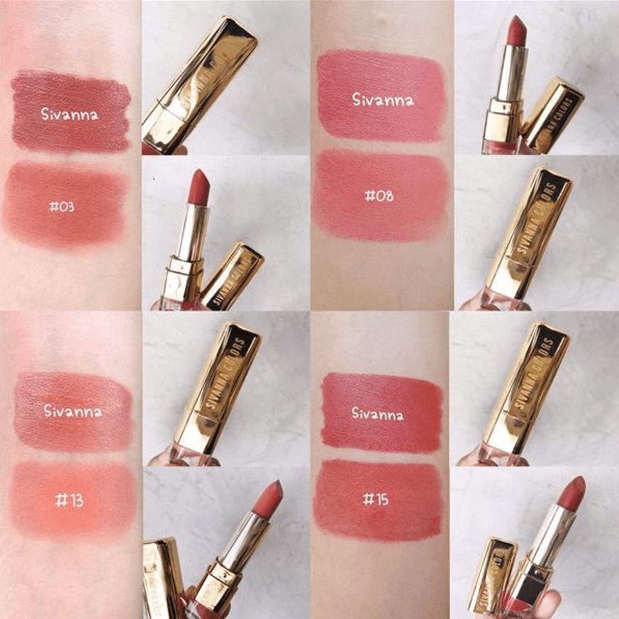 Thanh lý Không hộp Son lì Sivanna Seductive Lips Makeup HF566 3.5g