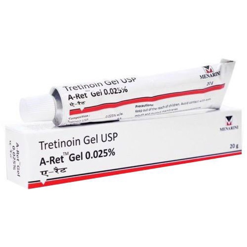 Tretinoin Aret Gel 0.1 / 0.05 / 0.025 Ngăn Ngừa Lão Hóa, Giảm Mụn 20g - Tre Aret Ấn Độ