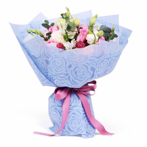 Giấy gói hoa vân hoa hồng sần giấy gói quà vân hoa hồng sần nguyên liệu gói hoa nguyên liệu gói quà