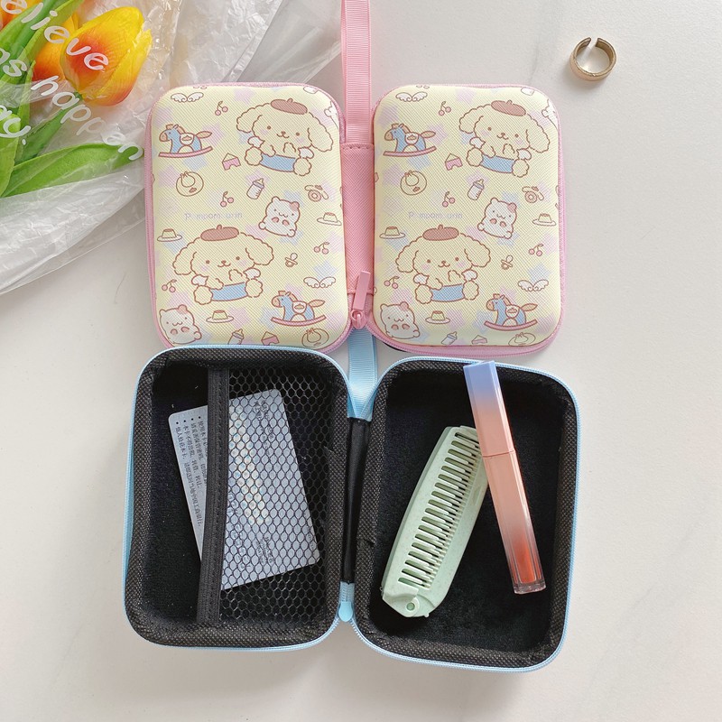 Túi đựng tai nghe / dây cáp sạc mini hình hoạt họa