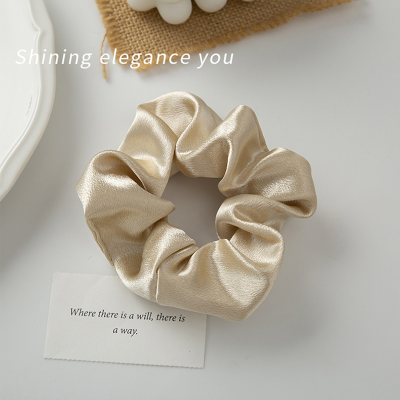 Dây buộc tóc co giãn màu trơn xinh xắn cho nữ