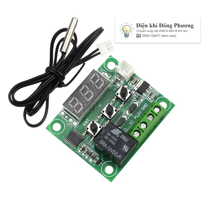 Mạch Cảm Biến Nhiệt Độ XH-W1209 , cài đặt và khống chế nhiệt độ.