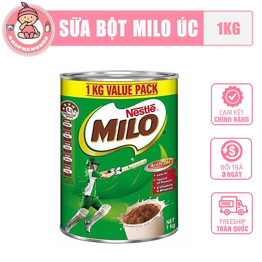 [Date mới] Milo Úc 1kg date 3/2023