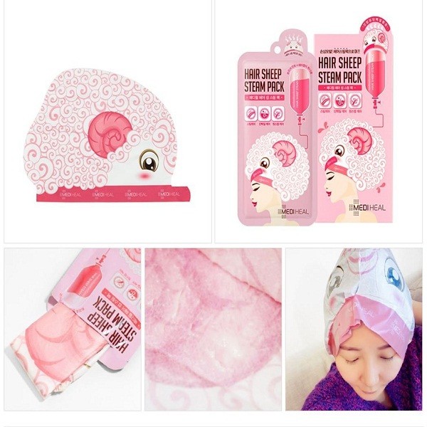 Mặt Nạ Hấp Tóc Phục Hồi Tóc, Nuôi Dưỡng Tóc Mềm Mượt Mediheal Hair Sheep Steam Pack 40g