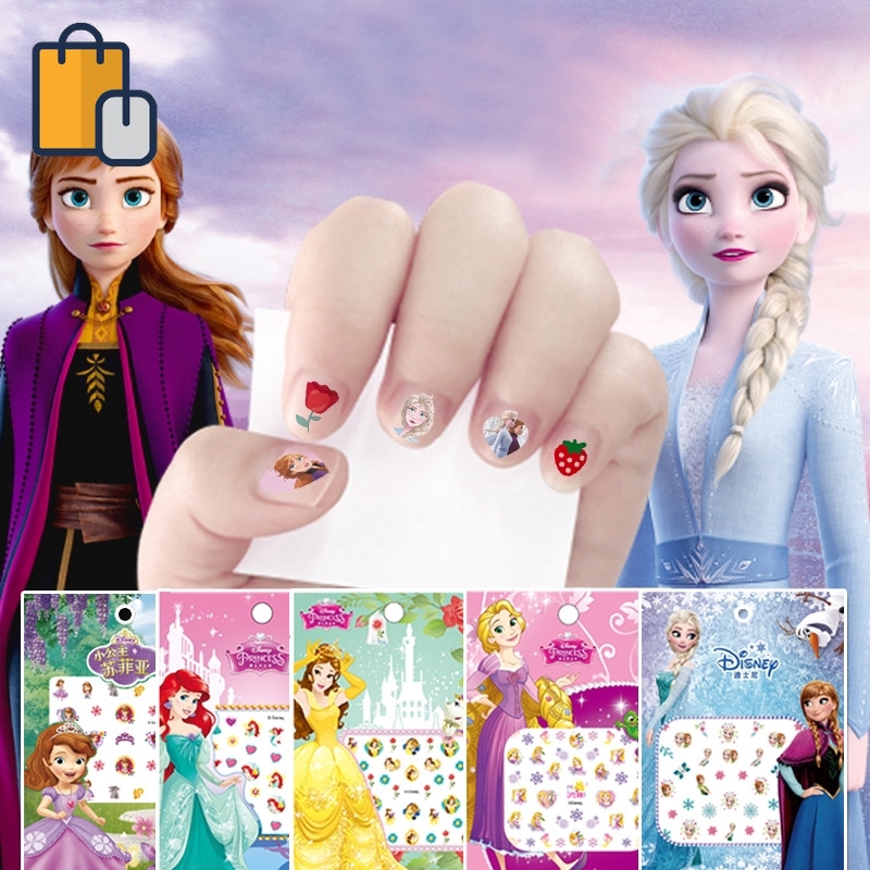 Sticker dán móng tay in hình các nhân vật trong phim hoạt hình Disney dành cho bạn gái