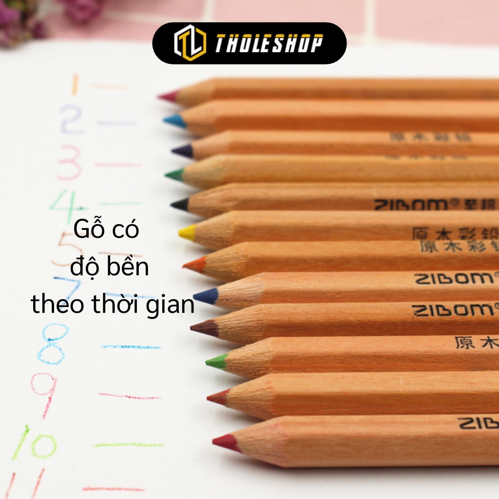 Bút Chì Màu - Combo 12 Bút chì Màu Cho Bé ( Có Chuốt), Nguyên Liệu Cao Cấp 6900