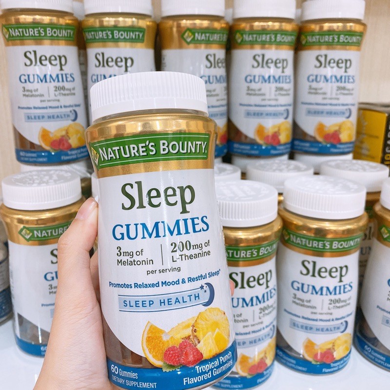 Kẹo dẻo ngủ ngon Nature’s Bounty Sleep Health Gummies 60v