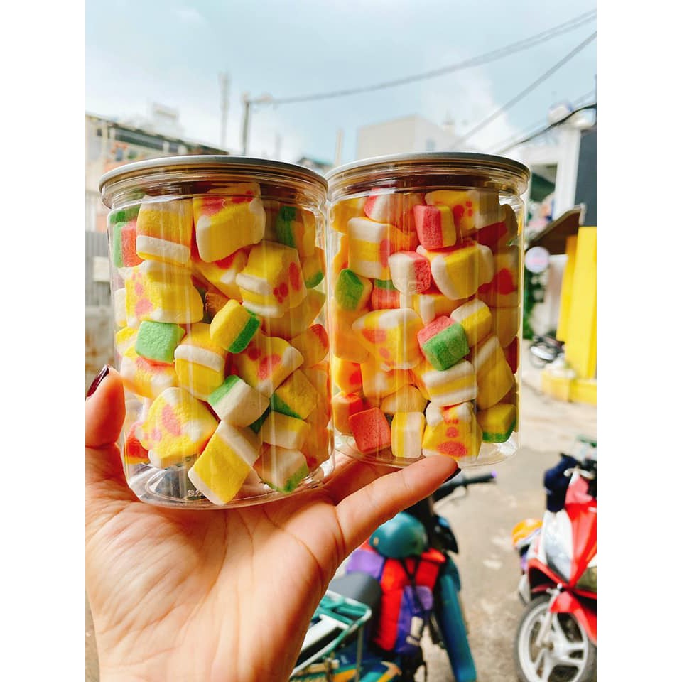 Kẹo bông Hũ Pet 150gr - ĂN VẶT DUHO