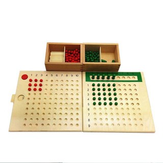 Bảng Dạy Trẻ Tính Nhân Chia Bằng Gỗ – Giáo Cụ Montessori Toán Học