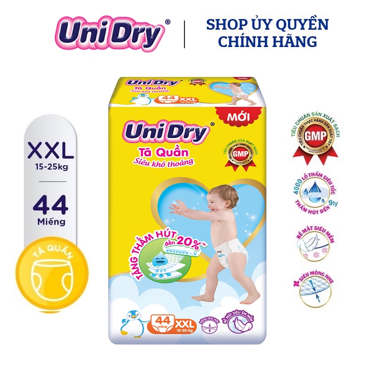 Bỉm quần Unidry (M60, L54,XL48)....