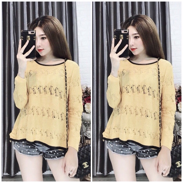 Áo len QC form rộng (chất đẹp )