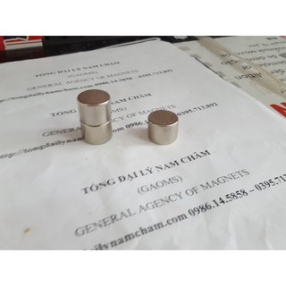 Nam châm viên trắng đất hiếm 20x15mm