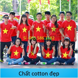 Sỉ áo cờ đỏ sao vàng người lớn loại sịn