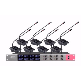 Micro hội nghị shupu skm 2800 bộ 8 mic không dây cao cấp
