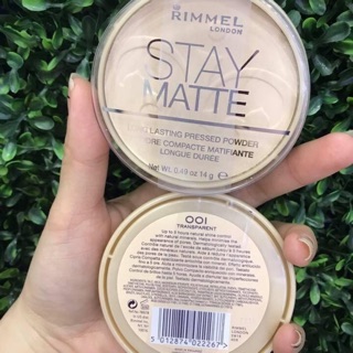 Phấn Phủ Rimmel Stay Matte Pressed Powder - UK
