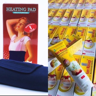 COMBO BỘ ĐAI QUẤN NÓNG HEATING PAD+KEM TAN MỠ