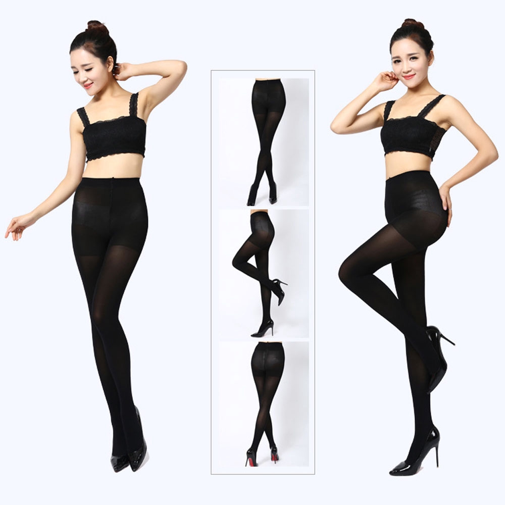 Quần tất dày màu đen giúp giữ ấm cho nữ
