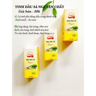 Tinh dầu sả nguyên chất Cầu Bình An 10ml