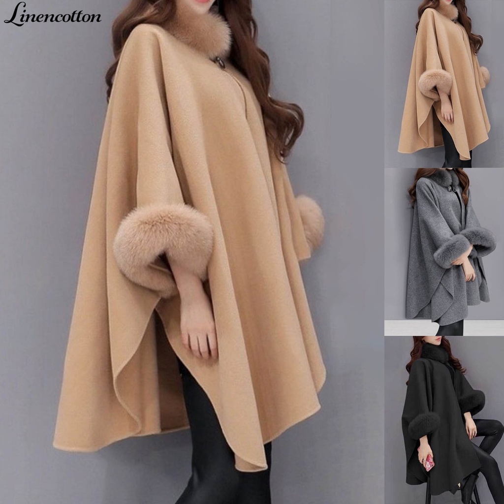 Áo khoác dáng dài chất liệu cotton lanh giữ ấm thời trang cho nữ
 | BigBuy360 - bigbuy360.vn