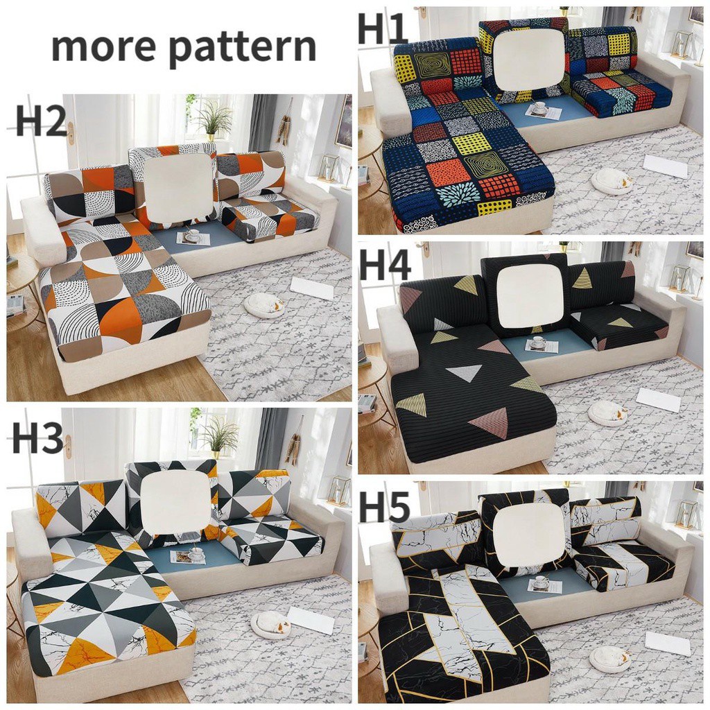 Vỏ bọc đệm ghế sofa co giãn 10 màu tùy chọn 1 / 2 / 3 / 4 chỗ ngồi trang trí phòng khách