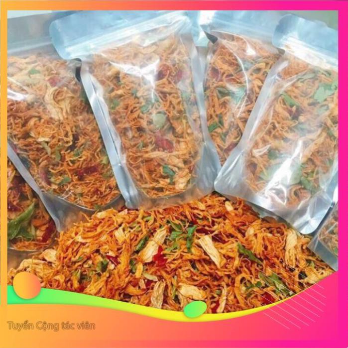 Khô gà lá chanh cay hàng xuất khẩu 100gr | BigBuy360 - bigbuy360.vn