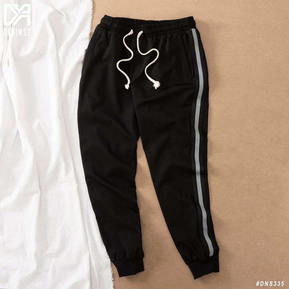 Quần nỉ jogger sọc xám DENIMST 335