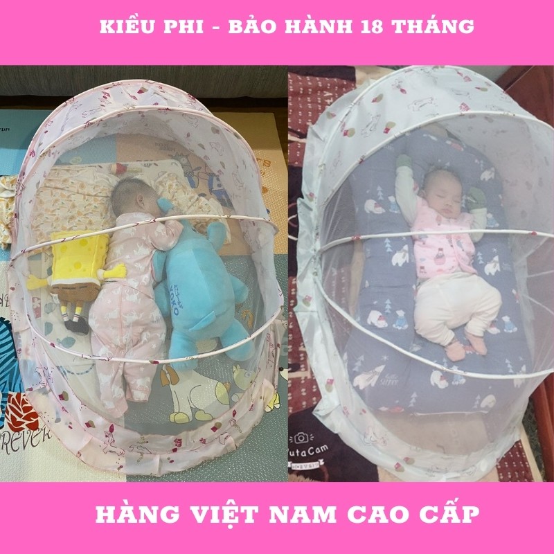 Màn chụp cho bé - mùng chụp trẻ em chống muỗi gấp gọn tiện dụng