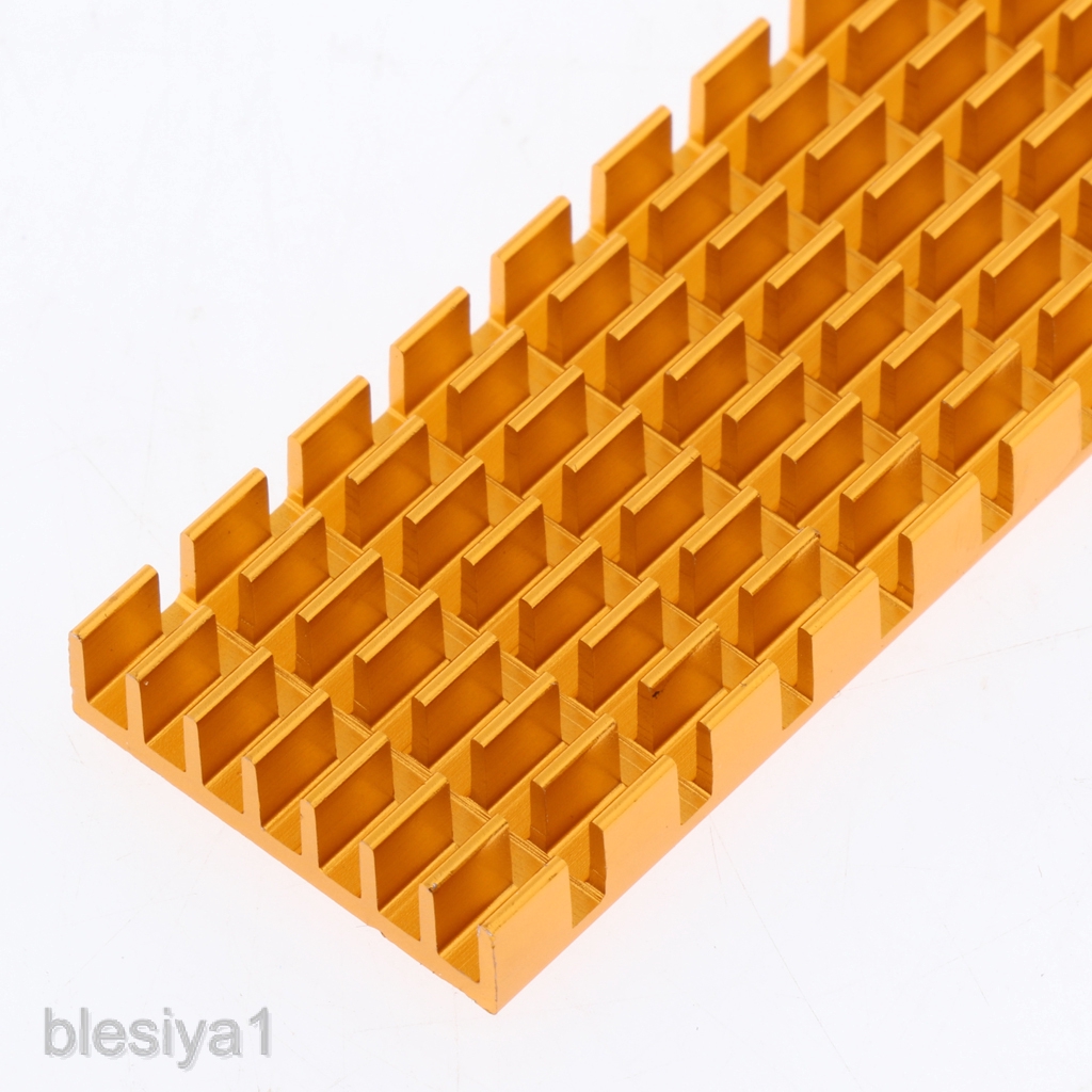 Aluminum SSD Heatsink Hard Disk Heat Sinks Cooler + Silicone Thermal Pad for M.2 NVMe PCIE 2280 Solid State Drive Gold | BigBuy360 - bigbuy360.vn