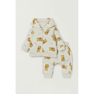[HM] bộ nỉ da cá Hm gấu Pooh cho bé