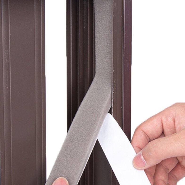 Good quality Waterproof 2M Door Window Sealing Strips Sound-Proof Foam Sticky Tape Noise Insulation Excluder Tape Roll Sealing Strip