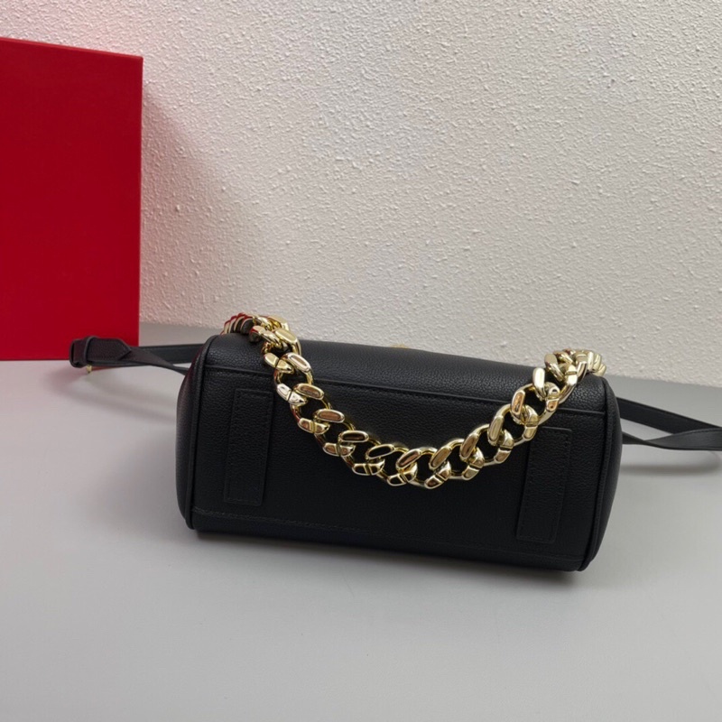 Túi xách/đeo chéo nữ logo thương hiệu Versace cao cấp mẫu mới phối dây xích và màu sắc siêu sang sành điệu