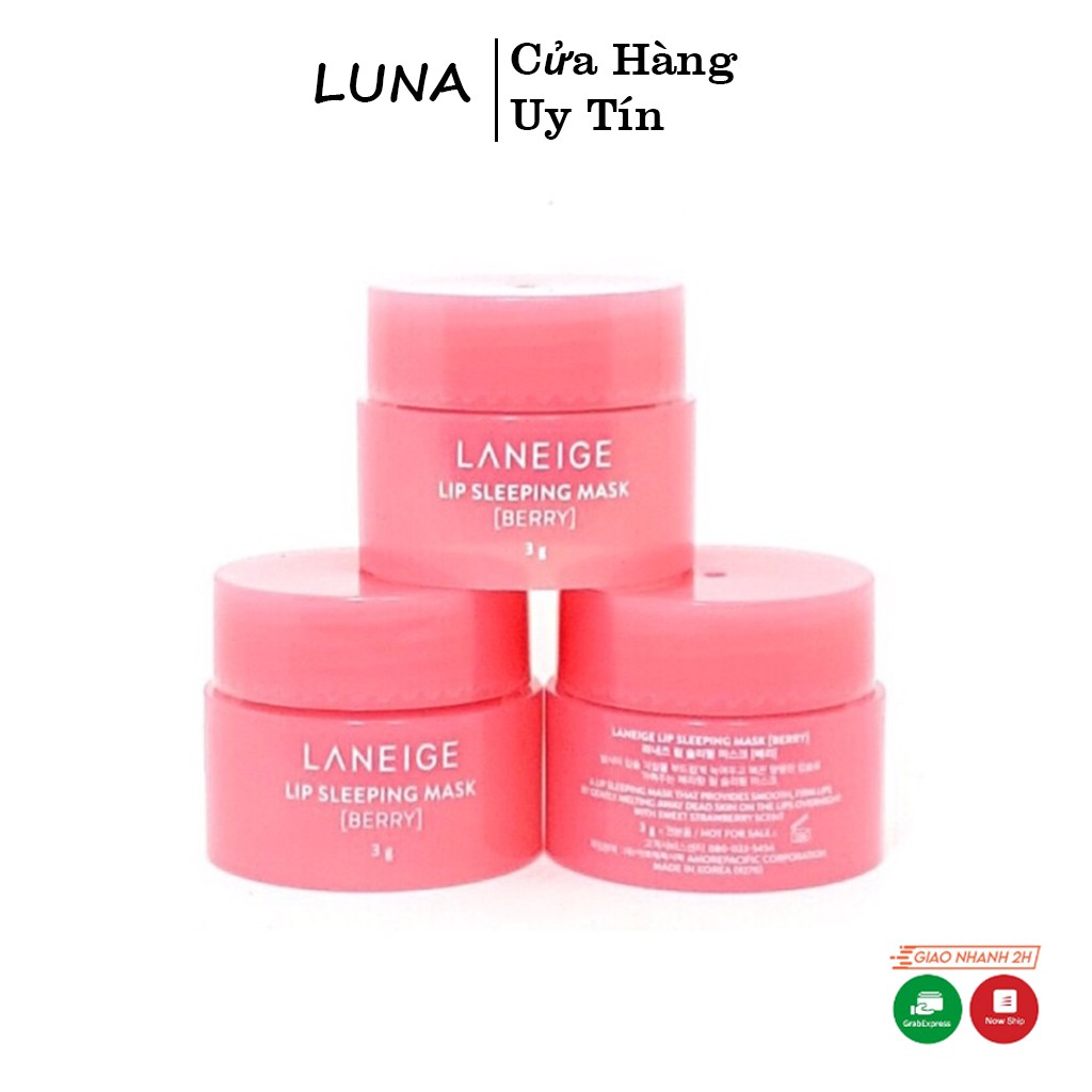 Mặt nạ ngủ ủ môi Laneige minisize 3g màu hồng