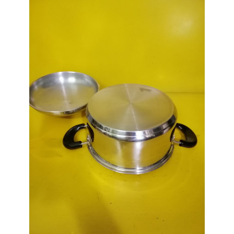 Nồi inox nội địa Nhật, size 23cm, cao 11cm (mã 667), Dùng được bếp từ