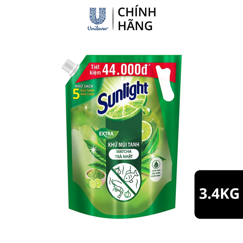Nước Rửa Chén Sunlight Thiên Nhiên Túi 3.4Kg