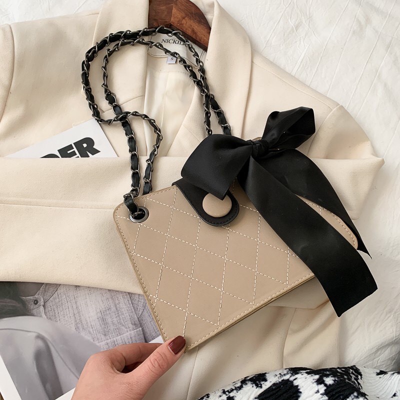 Túi đeo vai công sở buộc nơ thời trang nữ siêu hot 2021 ❤❤❤ Freeship