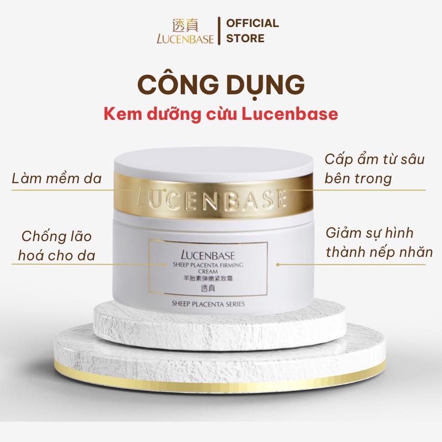 Kem Cừu lucenbase trẻ hoá, căng mịn da chính hãng  50g