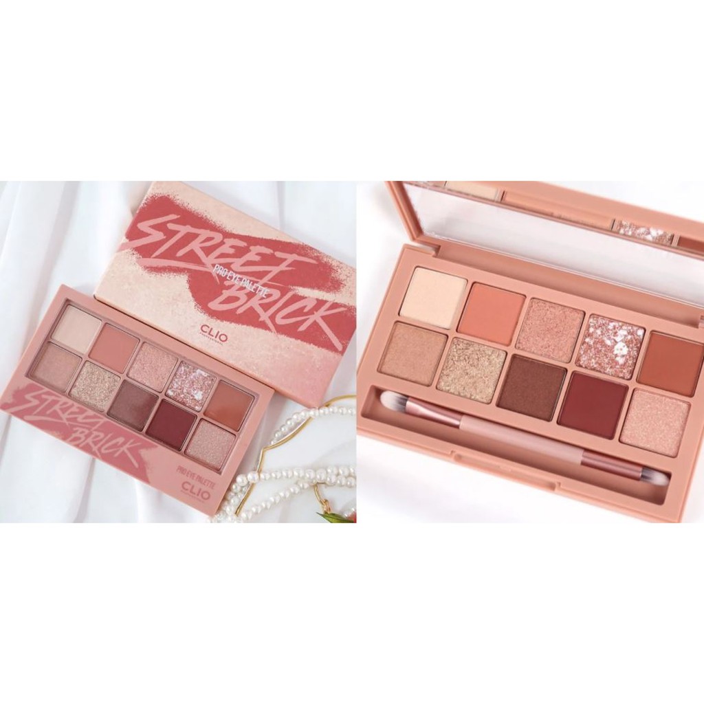 Bảng Phấn Mắt Hàn Quốc Siêu Lì, Lâu Trôi 10 Màu Clio Pro Eye Palette