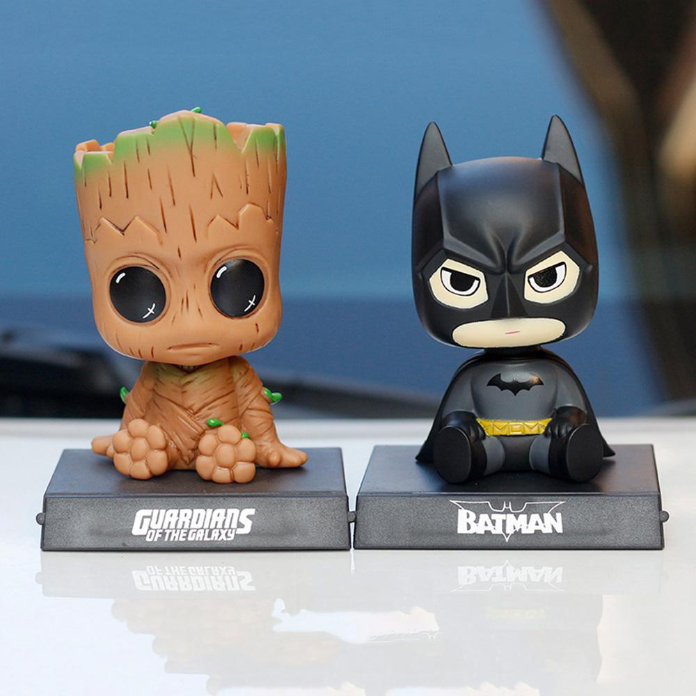 REBUY1 Đồ trang trí Nhân Vật Groot Batman Trang Trí Điện Thoại