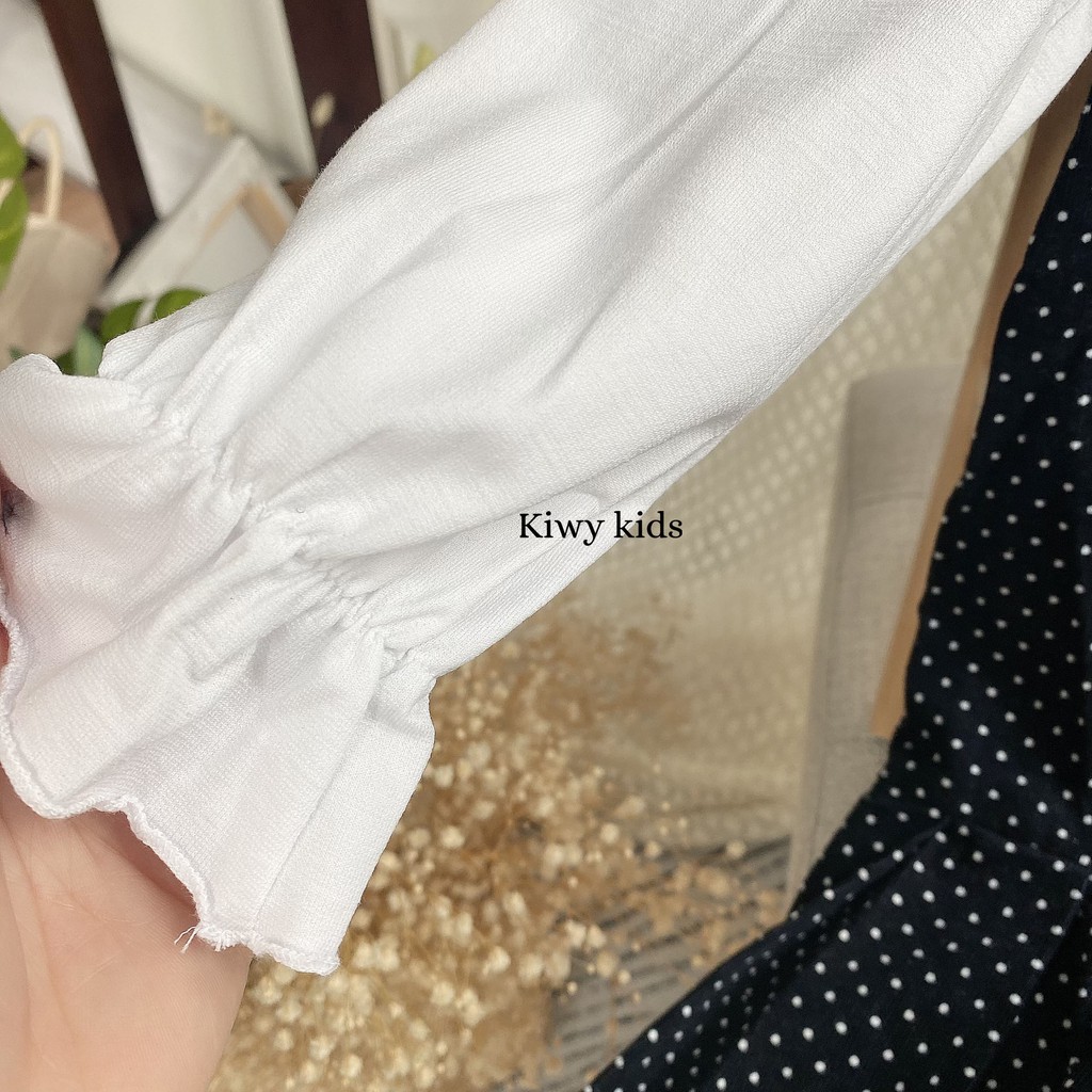 SALE 50%  VÁY NHUNG TĂM PHỐI COTTON KIWY KIDS01 chất liệu mát mẻ phù hợp mặc 4 mùa cho BÉ GÁI TỪ 0 ĐẾN 12 THÁNG