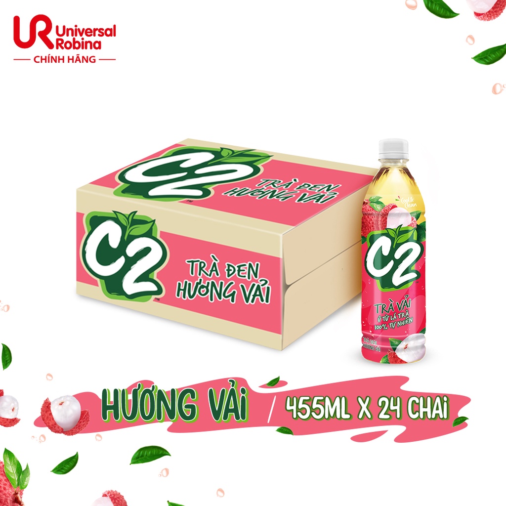 Trà xanh C2 hương vải 455ml