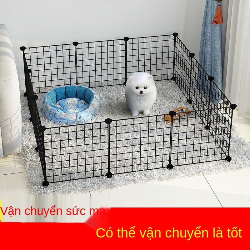 Hàng rào con chó nhỏ trong nhà gia đình cách ly thỏ mèo biệt thự chuồng thú cưng cũi teddy