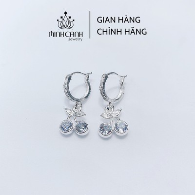 Bông Tai Bạc Hình Quả Cherry - Minh Canh Jewelry