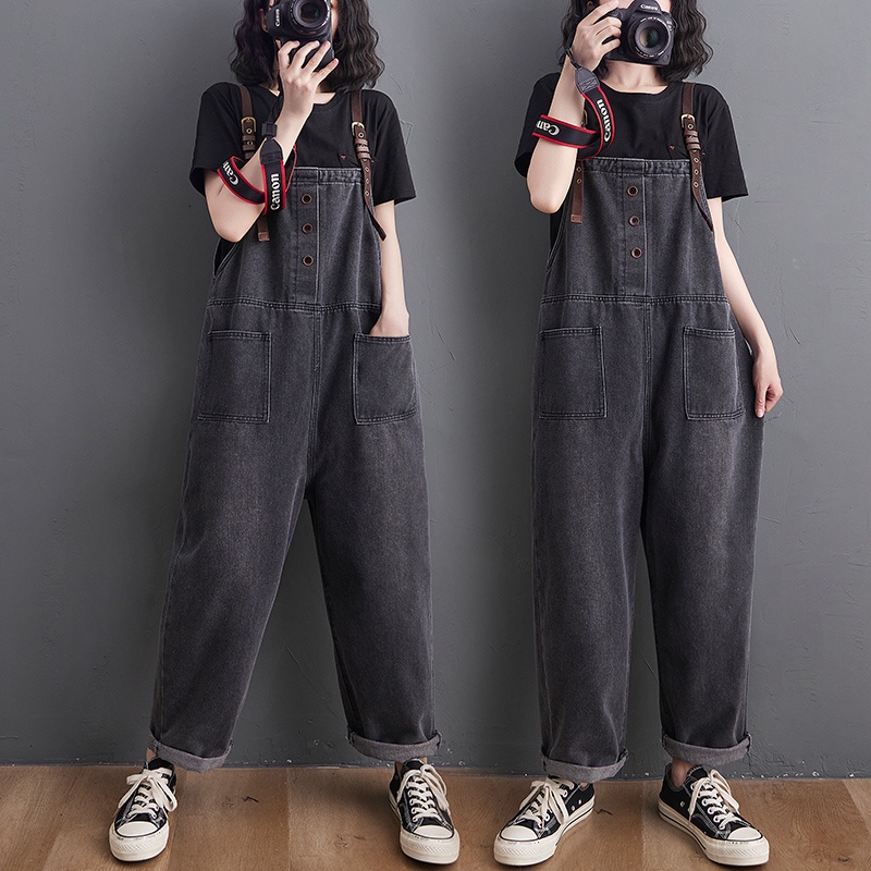 B404 Quần yếm bigsize dáng dài cá tính trẻ trung
