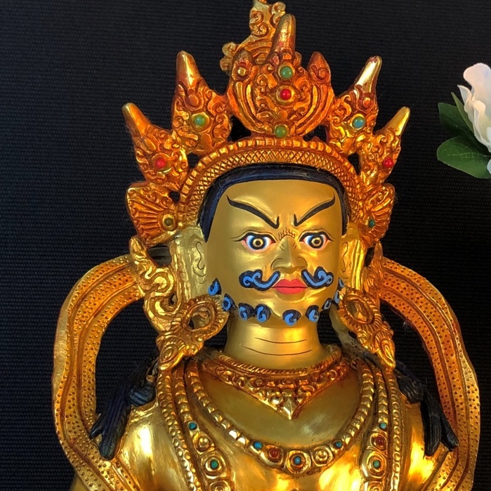 Tôn Tượng Hoàng Thần Tài Mật Tông 32Cm Thủ Công Nepal