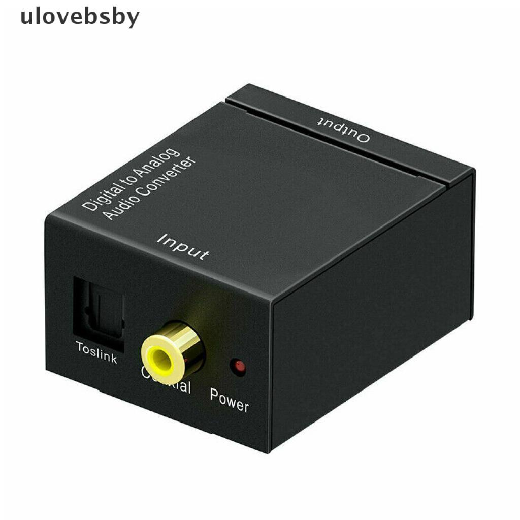 [ulovebsby] Optical Coaxial Toslink Digital to Analog Audio Converter Adapter RCA L/R 3.5mm [ulovebsby]