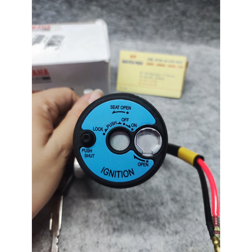 Ổ khoá exciter 150 led 18 mặt đen zin chính hãng