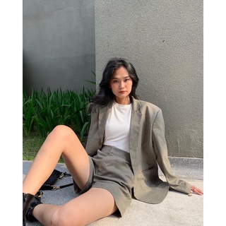 SET BLAZER CARO + QUẦN ĐÙI